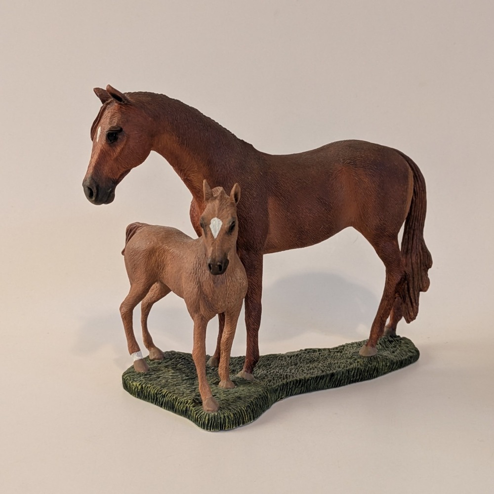 Country Artists Quarter Horse Mare And Foal Sorrel All About Horses Figurine
